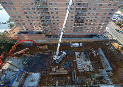 Overhead Senior Living Construction of The Atrium at Redbank